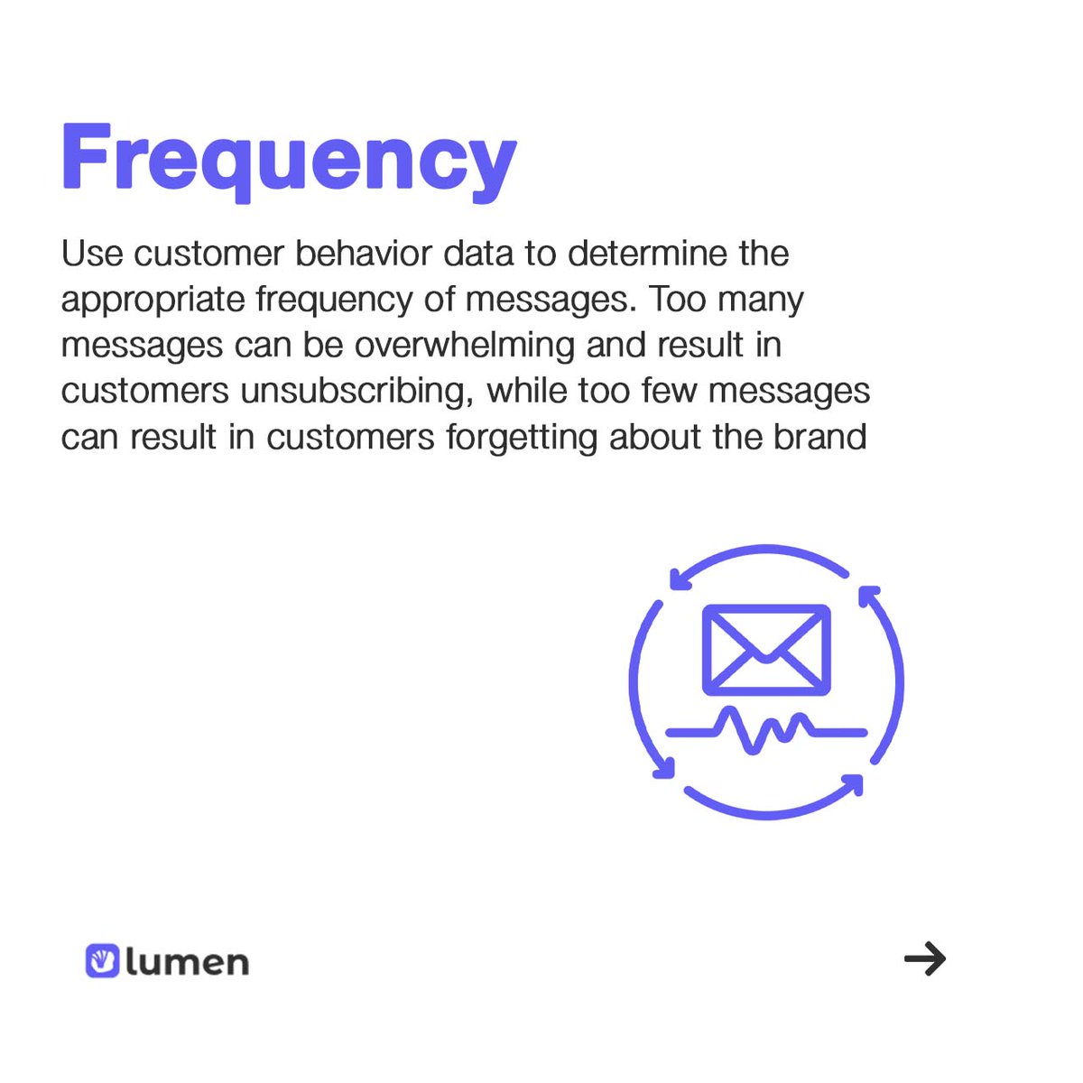 uselumen's tweet photo. Step up your messaging game today with these tips!
Which one of these tips will you be trying out this week?
#marketingtips #marketing #customermessaging #Customerretention #growth #growthmarketing #campaign https://t.co/kw6MphjMf4