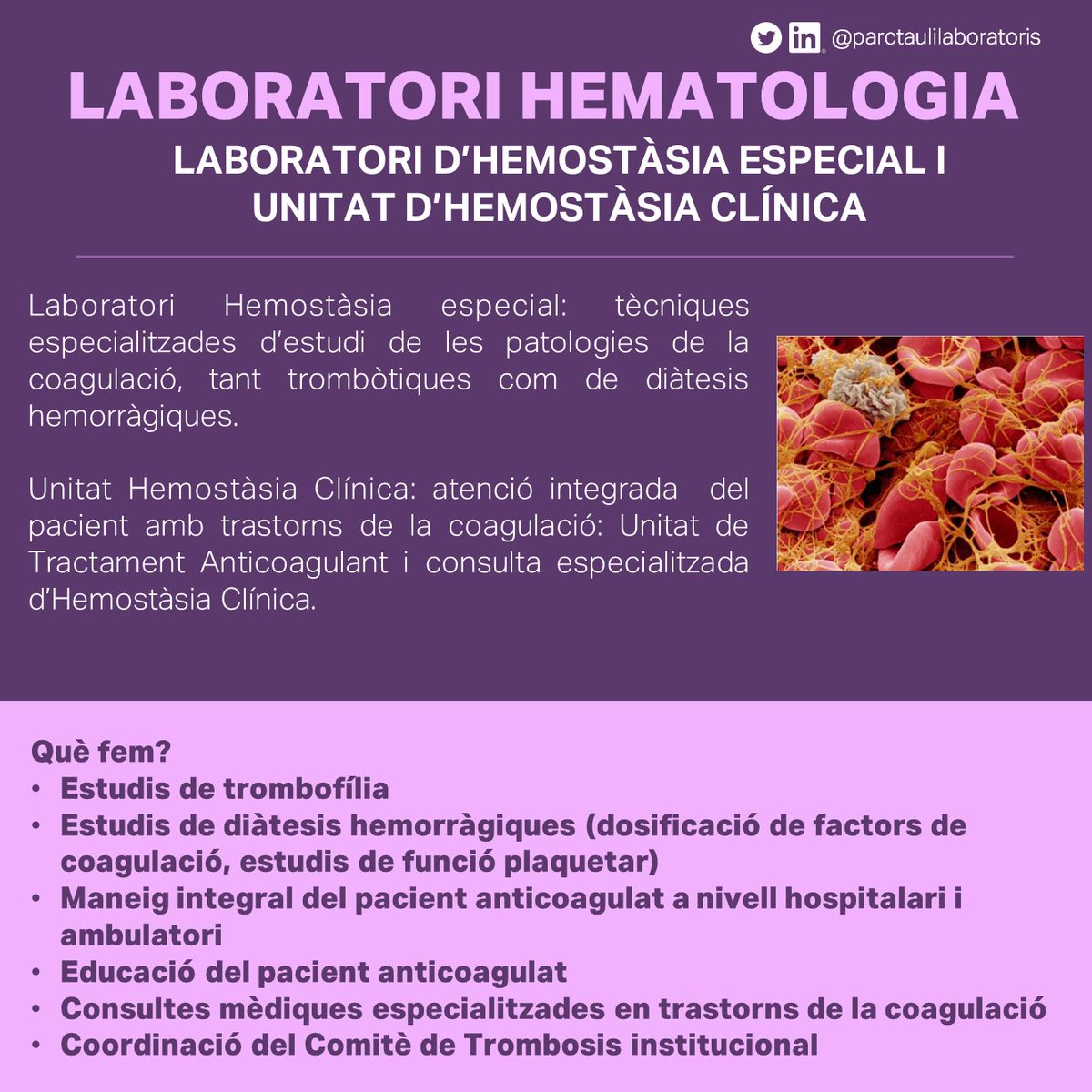 Servei Laboratoris Clínics. Parc Taulí tweet media