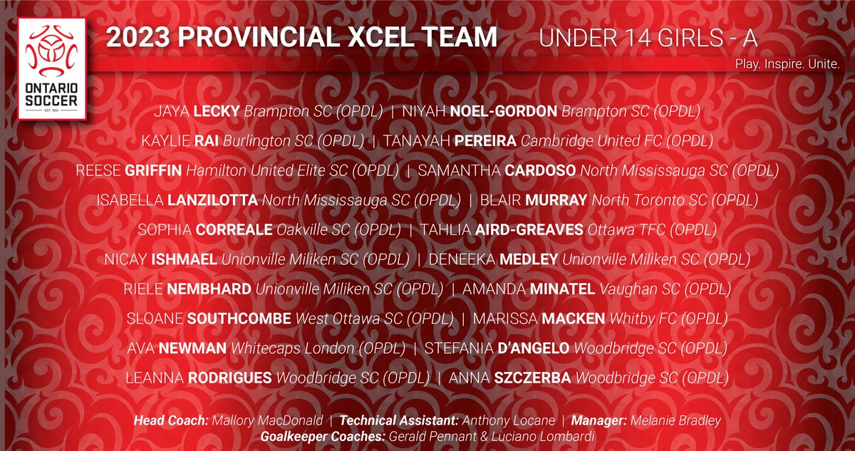 Ontario Soccer on Twitter "Ontario Soccer is pleased to announce the