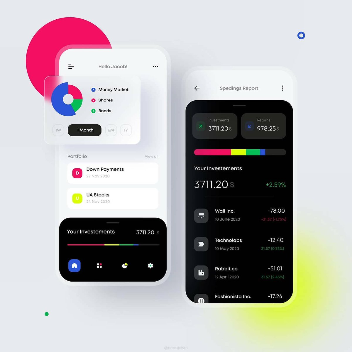 ui_uxwasif's tweet photo. Here are  some screens for an Investment app concept. Hope you like it

inspiration for web design or app design tips!

Like and leave comment, it'll make me glad ❤️
Work inquiry 📧 : uiuxwasif@gmail.com 
•
•
Tags:
#appdesign #investment #uiux #appscreen #design https://t.co/tLUyjI8CZu