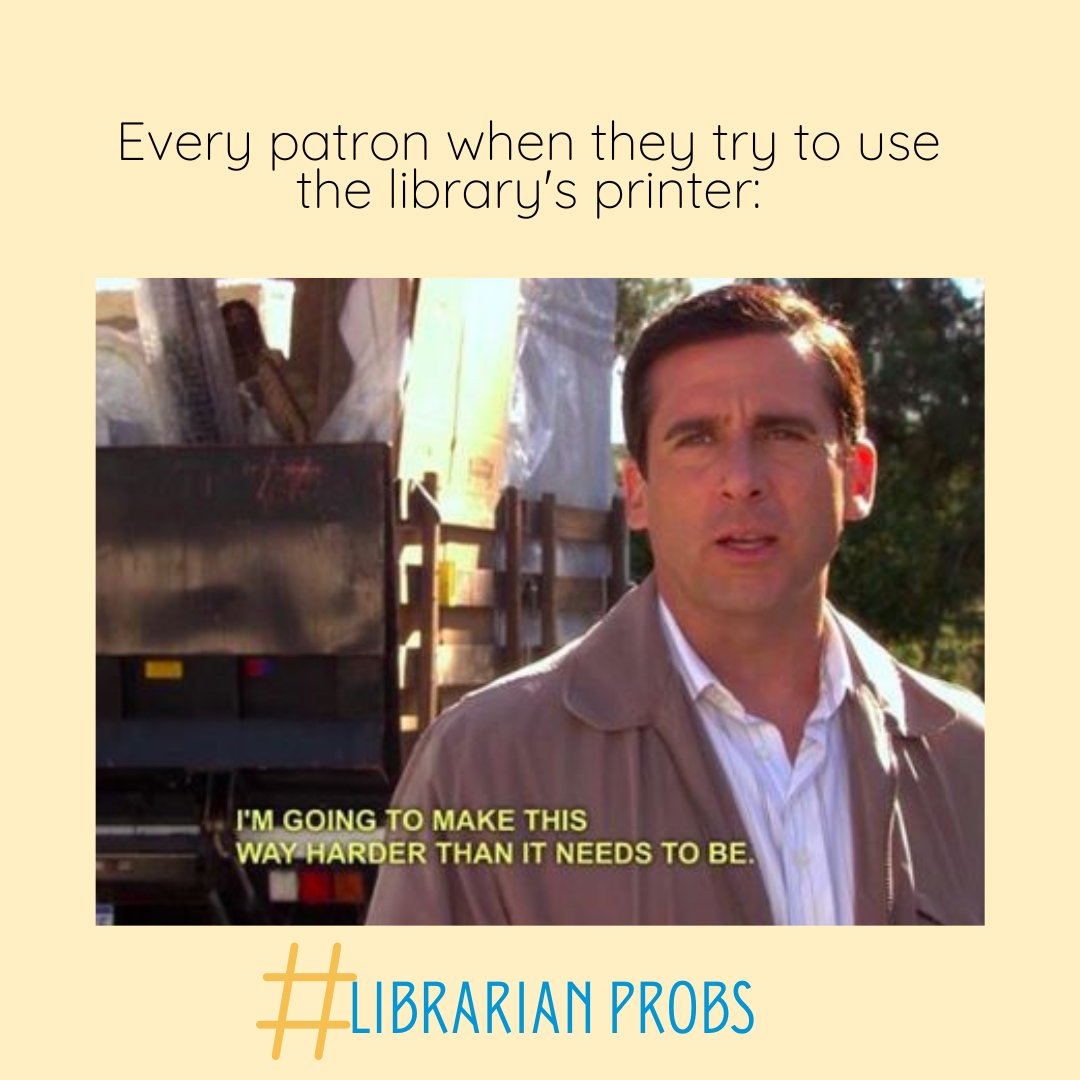 TheLibraryLife_'s tweet image. Who can relate?! 😂 Submit your #LibrarianProblem in the comments for a chance to be featured! 📖 
.
#librarylife #librarians
