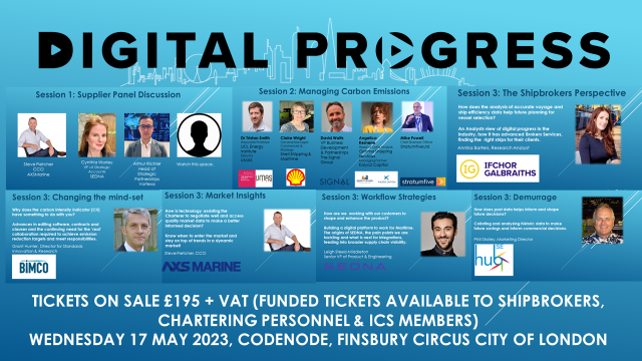 #Register London Charterers &amp; Shipbrokers Forum!
binnacle.ltd/digital-progre…
#carbonmanagement #demurrage #workflowautomation #marketinsights #shipbrokers #chartering #shipsandshipping #contracts #collaboration #emissionsreduction #informeddecisions #digitalprogress23 #ics #london