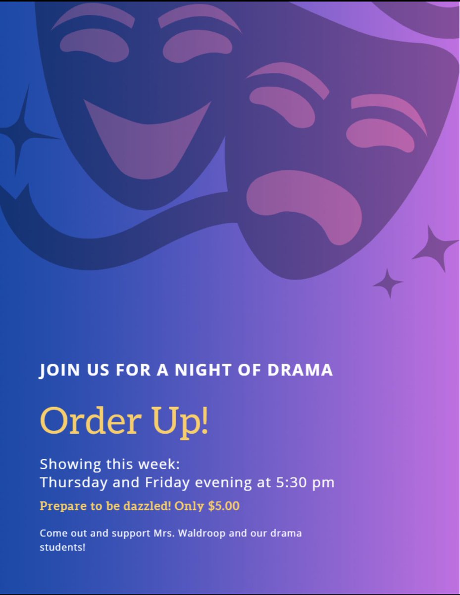 MJHSmustangsGPS's tweet image. Come support our drama program! #connectcreatecare