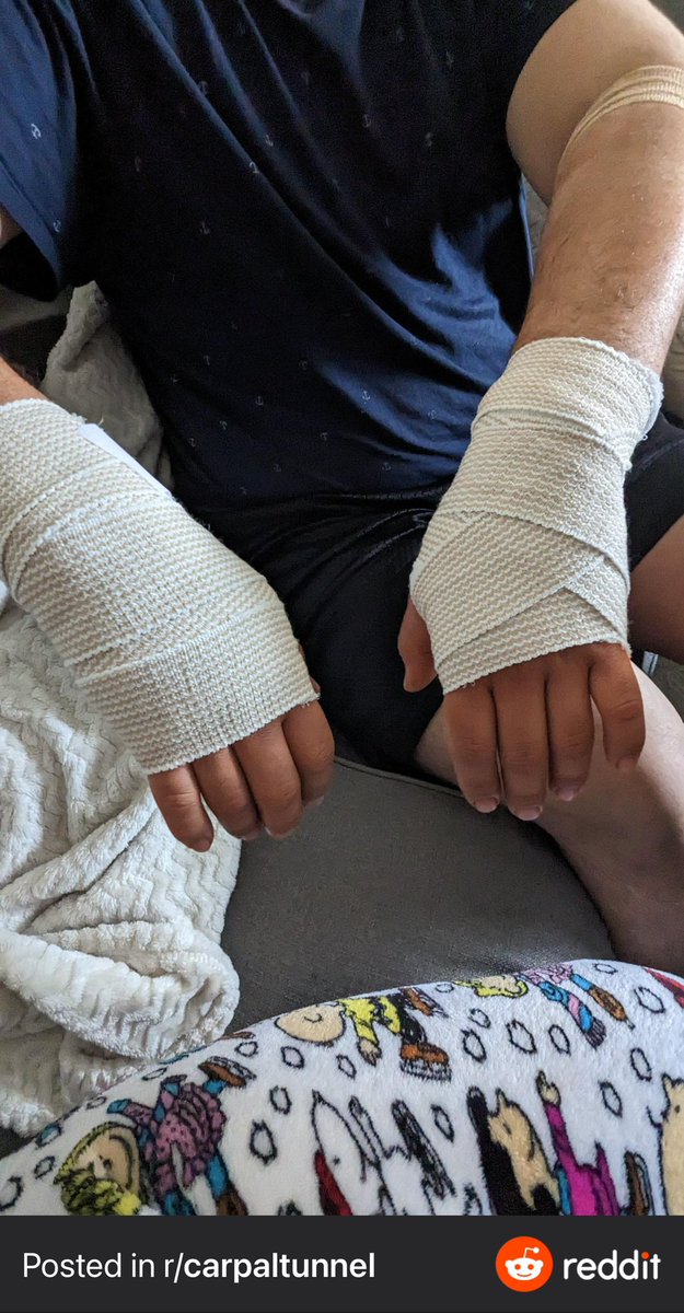 RusticSailor's tweet image. It’s official. I have gone under the knife to hopefully fix my lingering carpal tunnel… I will arise from this situation as a better software engineer, a better gamer, and a better man. Chat soon…