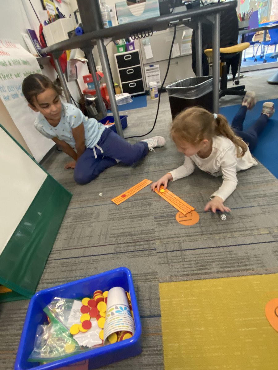Practicing race to 10 to teach our parents at student led conferences next week! 😊 <a href="/BartonPondES/">Barton Pond Elementary School</a> #Kindergarten