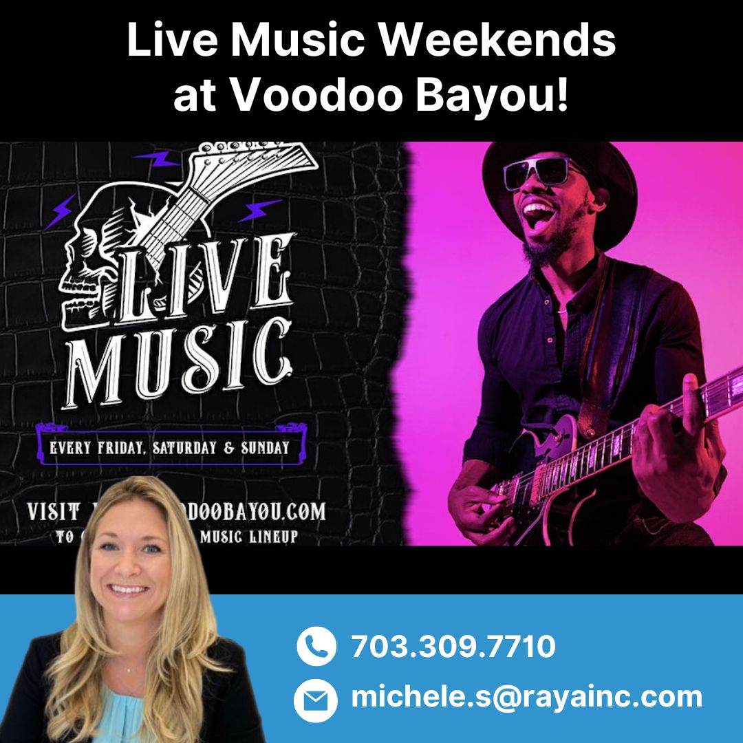 Michele invites you to join the fun at Live Music Weekends at Voodoo Bayou!

Call Michele for more info!
Michele Seymour
☎ 703.309.7710
✉ michele.s@rayainc.com

#floridarealestate
#palmbeachesrealestate
#PalmBeachMusic
#VoodooBayou