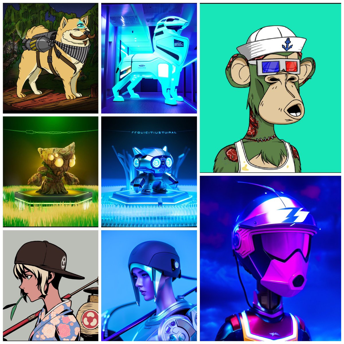 We have noticed trending NFT collections in past 24 hrs <a href="/Azuki/">Azuki</a> +328.72% <a href="/Pixelmon/">Pixelmon 🔺</a> +206.22% <a href="/BoredApeYC/">Bored Ape Yacht Club 🍌</a> #BAKC +38.2%. We inputted there Data and Came out with there AI companions.