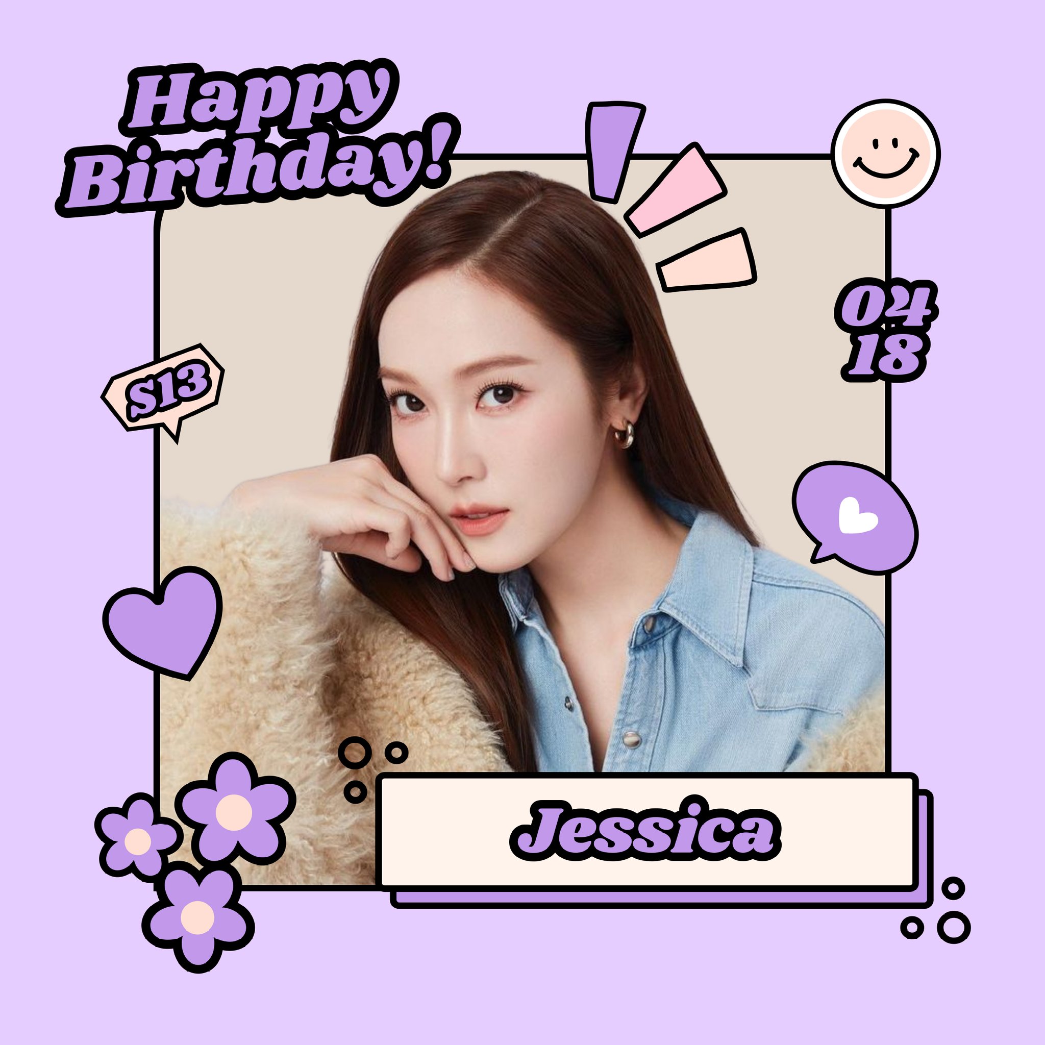 [ ] Happy Birthday to Jessica Jung!   