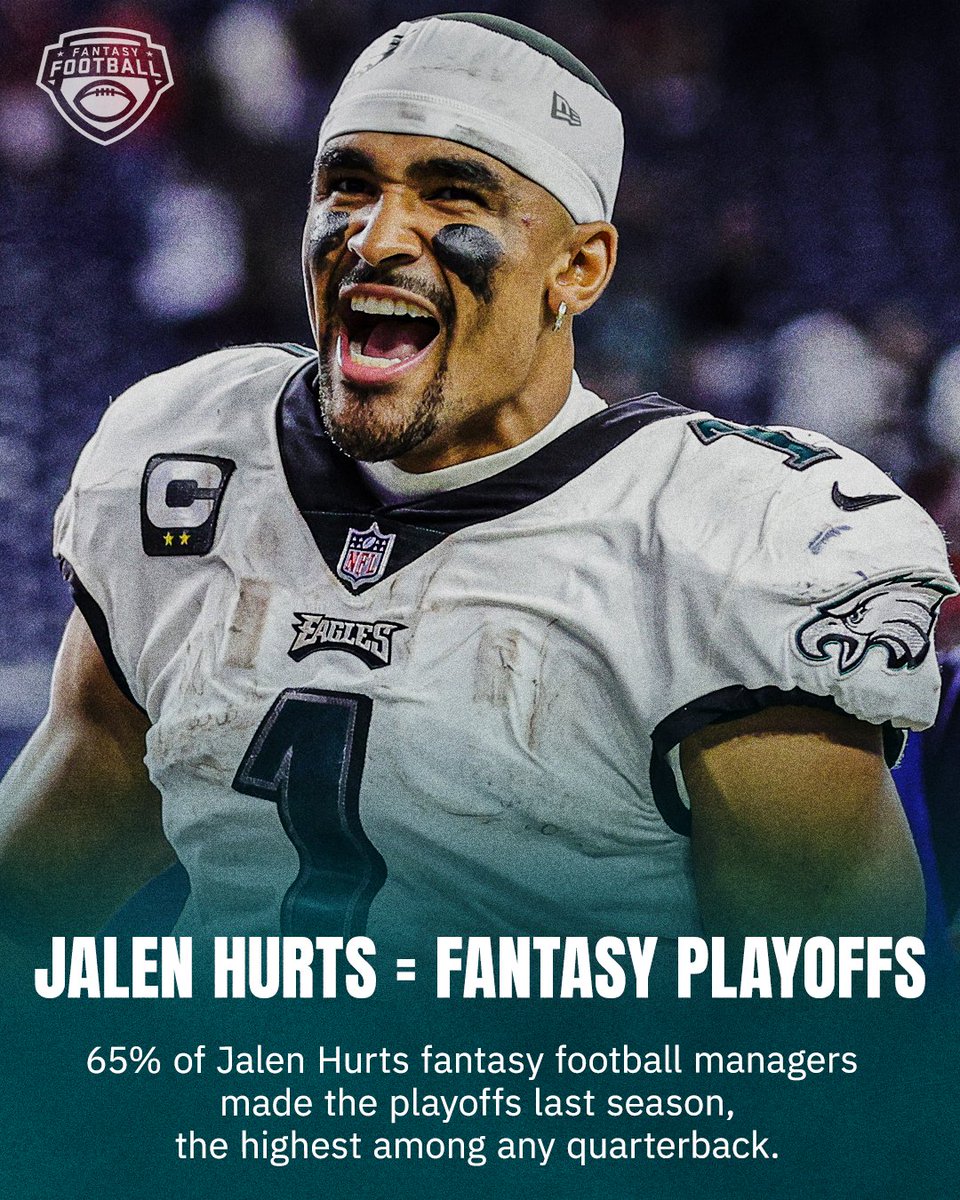 ESPNFantasy's tweet photo. Are you drafting Jalen Hurts this season? 🦅 https://t.co/PHgCbW8N1m