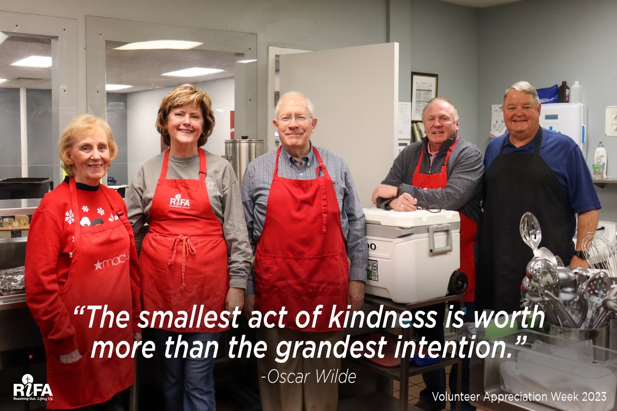 It's Volunteer Appreciation Week! In 2022, volunteers provided over 20,000 hours of work at RIFA. We are so thankful for the kindness you show to our community through your service at RIFA! 

#RIFAJackson #Volunteer #VolunteerAppreciationWeek