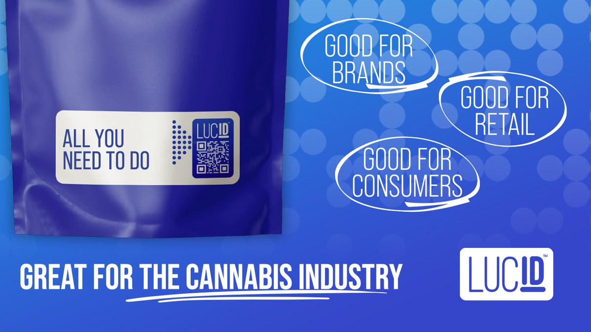 🌿 LucidID is the intelligent UPC of cannabis, providing touchless inventory management that increases efficiencies &amp; compliance. 
Enhance safety measures, streamline operations, and stand out in a crowded market. 

Learn more at LucidGreen.io 🌿🚀

#CannabisBusinesses
