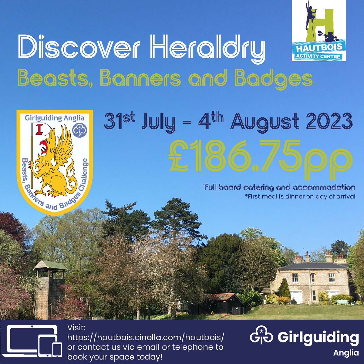 This is a reminder to get yourselves booked onto Discover Heraldry 2023.

To book now, or find out more information regarding this event then please do so via our website:   bit.ly/3LqCGtKplease

Alternatively, call us on 01603 739696 or drop an email to admin@hautbois.org.uk