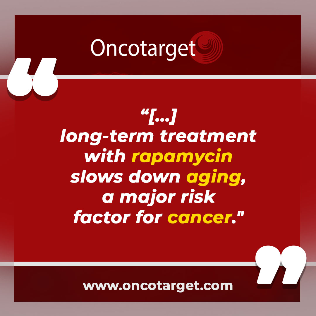 Oncotarget's tweet photo. #PaperSpotlight: On April 14, 2023, Dr. Blagosklonny from @roswellpark published a new research perspective in Oncotarget, entitled, “Cancer prevention with rapamycin.”
DOI: https://t.co/kIrDy1Goic
#chemoprevention #rapamycin #sirolimus #rapalogs #temsirolimus #everolimus #mTOR https://t.co/l4Y6CdO8rp