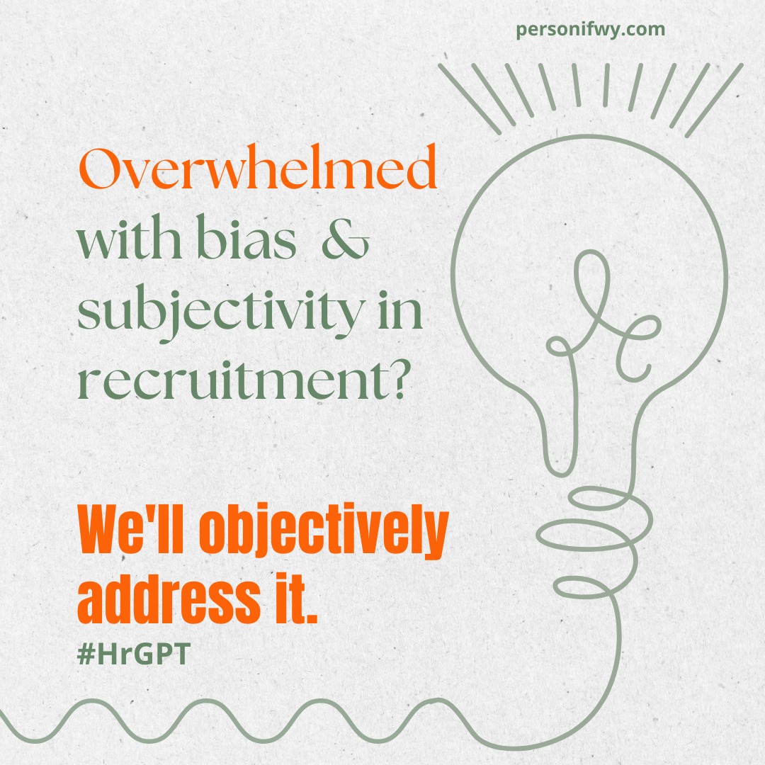 personifwy's tweet photo. Applying one size fit all approach for candidate screening can be limiting and filled with bias too. Can the power of AI personalize screening and save you time? Watch out for what we have in store for you.

#chatgpt #aiinhr #hrtech #personifwy #hrgpt #hiregpt #generativeai https://t.co/S7JTdOvWFD