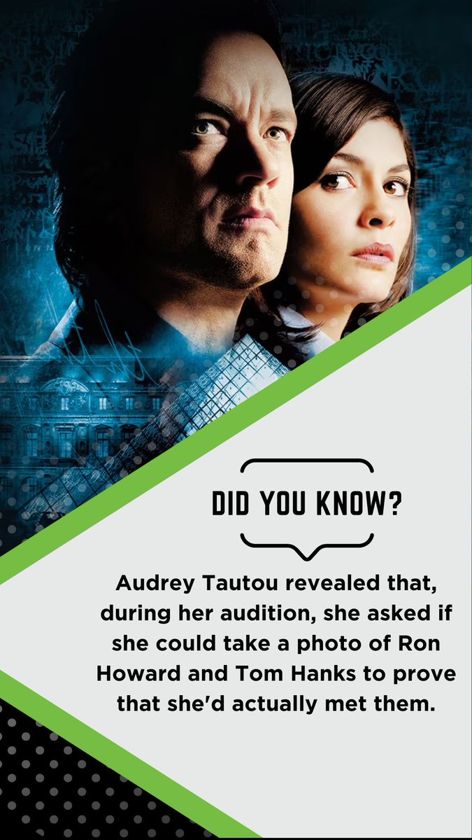 Did you Know? Watch @tomhanks and #AudreyTautou in #TheDavinciCode on #Rewind!