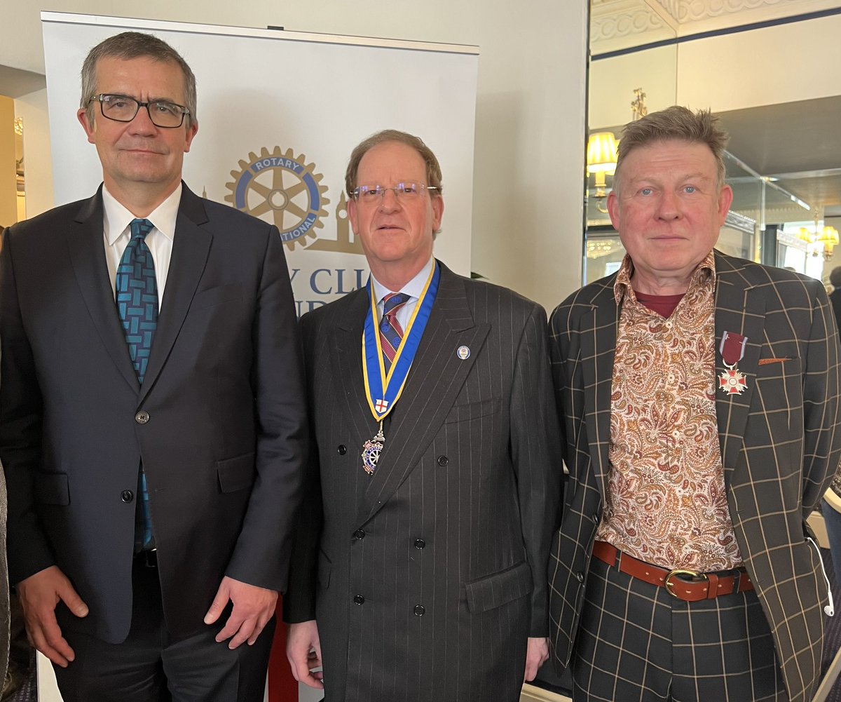 FSlipaczek's tweet photo. At @FSlipaczek invitation @AmbWilczek spoke at @london_rotary covering mutual history, #Ukraine &amp; Poland’s economic transformation with a#Q&amp;A.
@ognisko_polskie @posklondon @londyn_my @PolishEmbassyUK @PLInst_London @IPJSPOLIN @appgpoland @Czech_British A superb advocacy of Poland https://t.co/RqW5KZLsSz