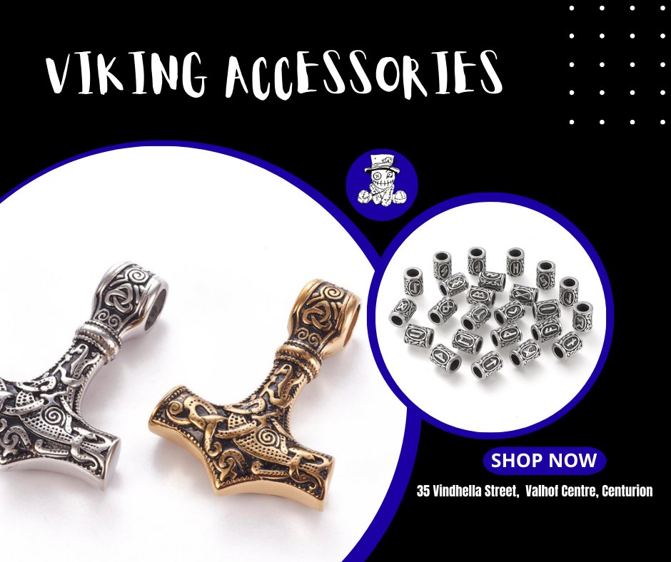 DarkVoodooShop's tweet photo. In store at 35 Vindhella Street, Valhof Centre, Centurion
Open Monday - Friday 9H00 - 17H00 and Saturday 10H00 - 13H00
#centurion #southafrica #Viking https://t.co/QltDfu1dqa