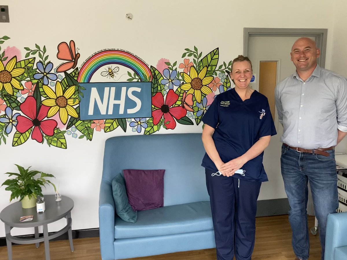 You can demonstrate impact through creative content or you can let it speak for itself…. Today, Chris Easton, Director of Strategy and Impact at @NHSCharities heard first-hand how grants have helped to support the psychological and spiritual wellbeing of staff at @boltonnhsft 💙