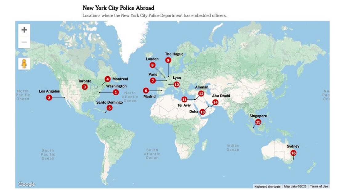 CallaWalsh's tweet photo. I really couldn’t care less about “Chinese police outposts” in the US. Let’s talk about why the US has 800+ foreign military bases and the NYPD has 16+ foreign police stations. https://t.co/qtwl7Cowcr