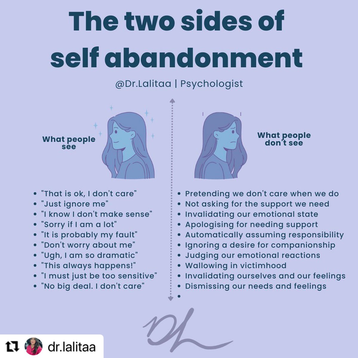 crisisontario's tweet image. Self-abandonment takes many forms, from pretending we don&apos;t care to not #askingforhelp. Let&apos;s make an effort to #validate our emotional state, ask for help when needed, and show ourselves the love and #compassion we deserve. Our member centres and #ONTX are here to support you.
