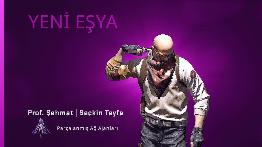 Şanslı bir arkadaşımıza Prof. Shahmat | Elite Crew hediye etmek istiyoruz. #CSGOGiveaway

Katılmak için yapmanız gerekenler:
✅ Beni ve <a href="/itsampera/">ampera</a>'yı takip edin.
✅ Bu tweeti beğenin ve RT edin

Herkese bol şans! 🥳