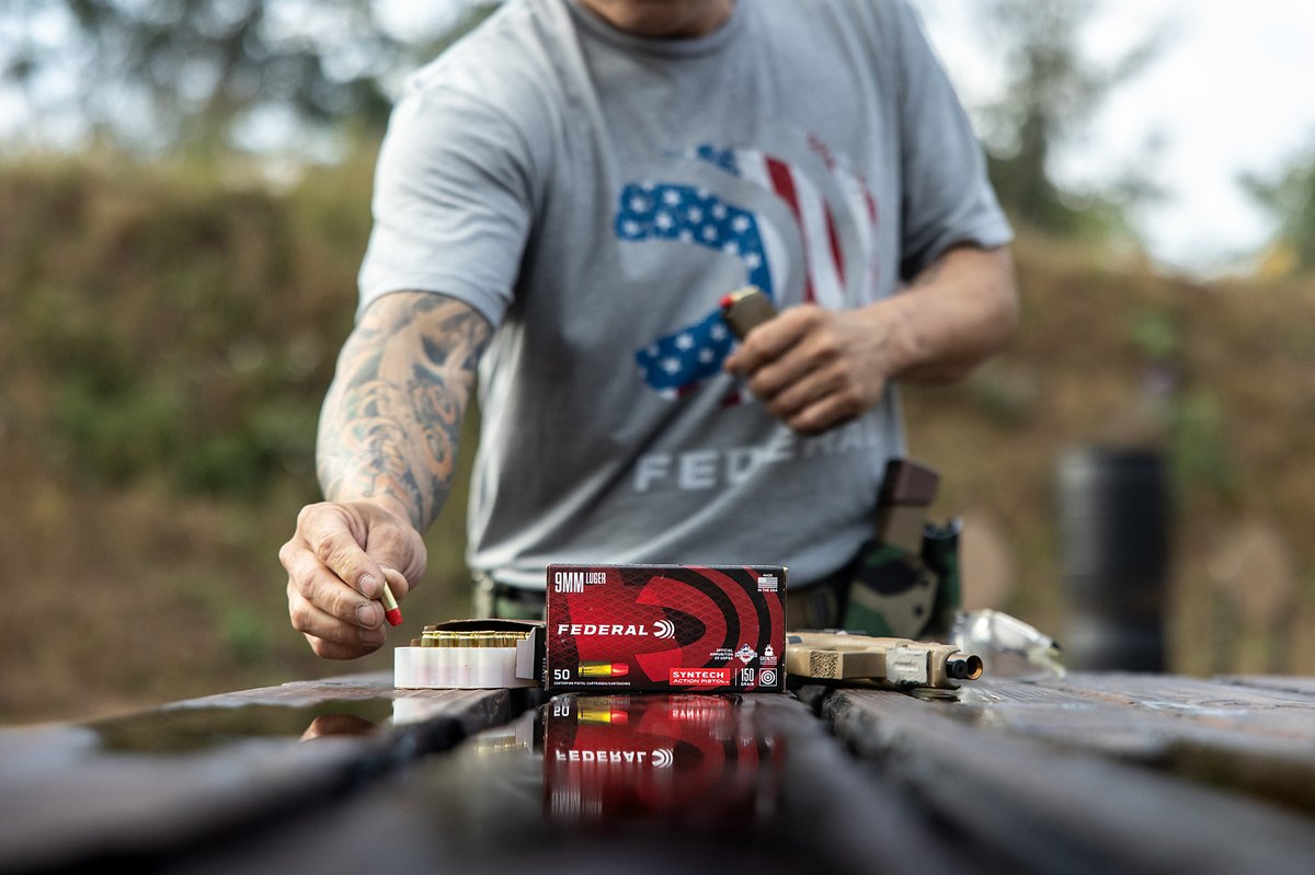 Final___Flight's tweet image. For more reliable knock-downs on steel targets, take along @federalpremiumammo Syntech to your next range day or competition! #FederalAmmo #Syntech 731-885-5056 finalflight.net