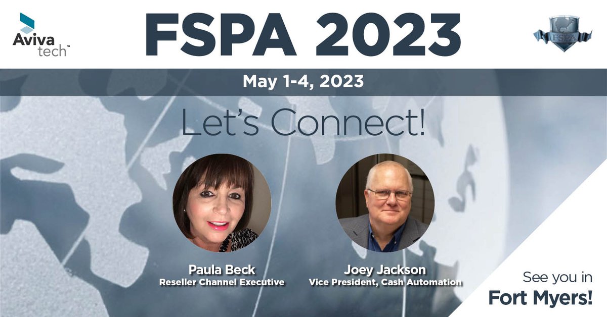 We hope you'll be with us in Fort Myers at the FSPA Conference and Suppliers Showcase. Make sure to stop by Booth 211! We can't wait to show you our CashWare and CashWare Advisor solutions.

#cashautomation #branchautomation