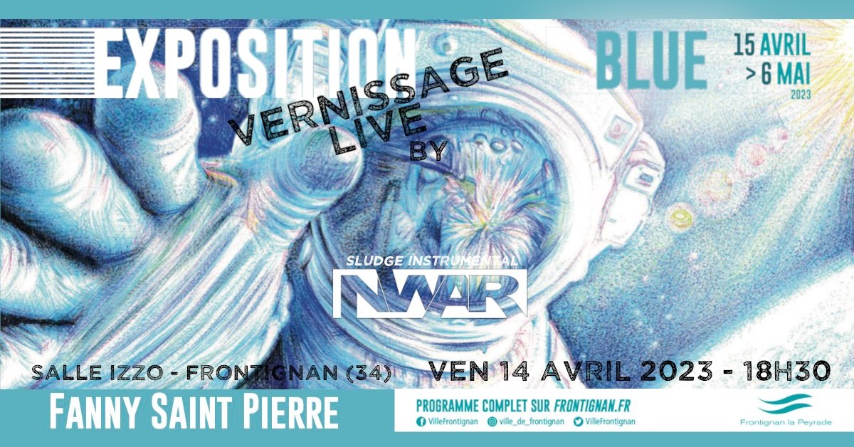 Vernissage de Fanny Saint Pierre : « Blue » + NWAR [Fra] à Frontignan, Salle Jean-Claude Izzo le 14/04/23 

nawakulture.fr/chroniques-liv…

#nawakulture #livereport #reportage #noise #sludge #nwar #acouphenes #MUSIQUELIVEOUCREVER #compterendu #exposition  #peinture #fannysaintpierre