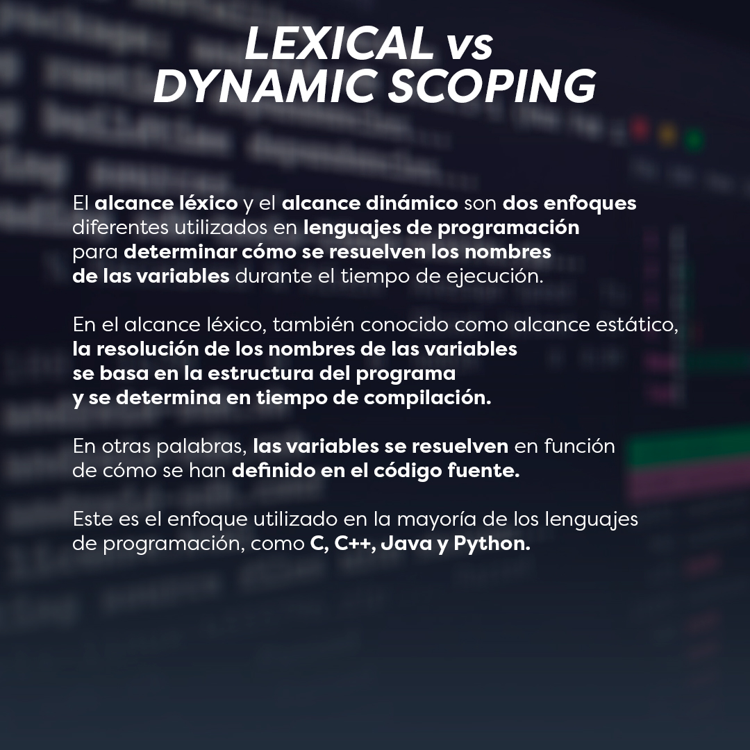 RiskMathicsFI's tweet image. LEXICAL vs DYNAMIC SCOPING.
Falta UN DÍA para que inicie "Programación en R y Python"
¡INSCRÍBETE HOY!: riskmathics.com/landing/PRP_20…
#WeAreRiskMathicsTraining
#risk #riskmathics #ProgramaciónEnR #ProgramaciónEnPython