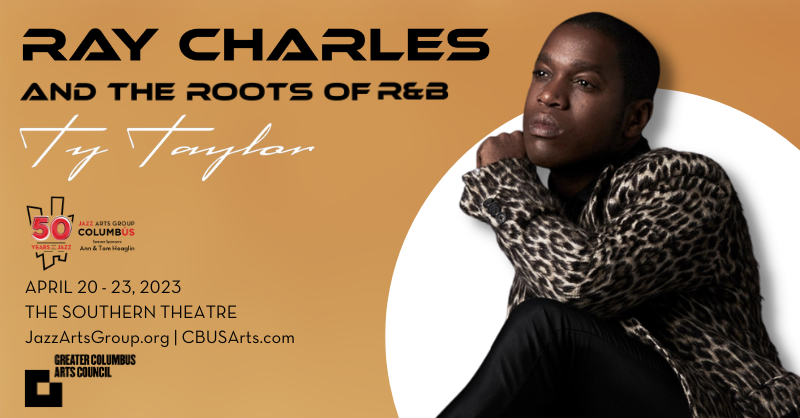 jazzartsgroup's tweet photo. 🚨 IT'S CONCERT WEEK! 🚨 Join us this week at the Southern Theatre with special guest Ty Taylor to celebrate the legendary Ray Charles and the Roots of R&amp;B. Visit https://t.co/aStUQSyfFw to purchase tickets! https://t.co/qTKmuF2TjG
