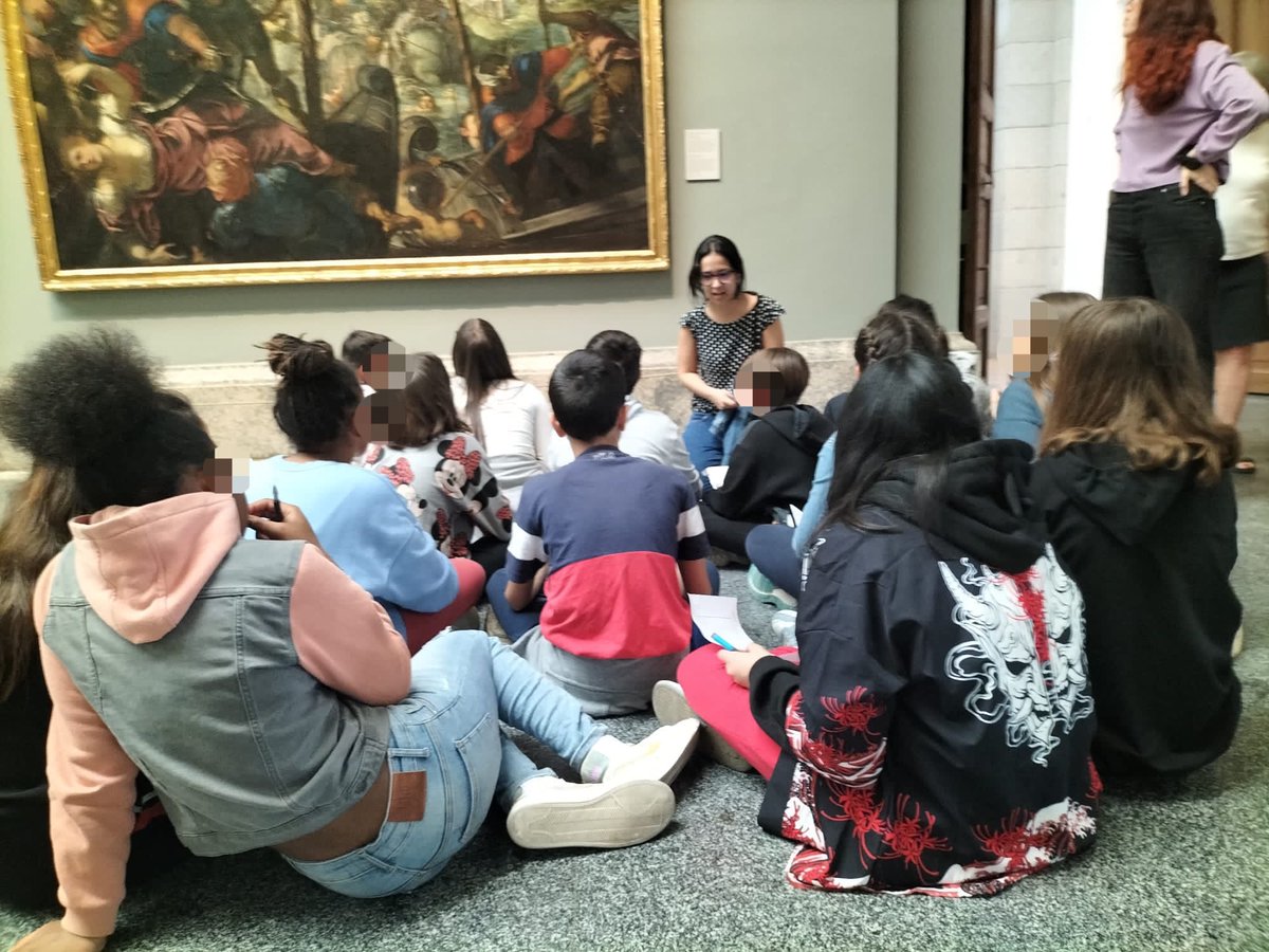 ClaudioCeip's tweet photo. Nuestro alumnado de 6º ha pasado un maravilloso día en el @museodelprado prado, donde @MirArte_SL les ha ayudado a apreciar, entender y disfrutar del arte. #Alcorcón #museo #arte https://t.co/QvuZE8UUnH