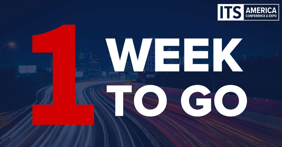 ITS America Conference &amp; Expo is ONE week away, and there's still time to join us in Texas! Register today:  bit.ly/42joKrd #ITSA2023