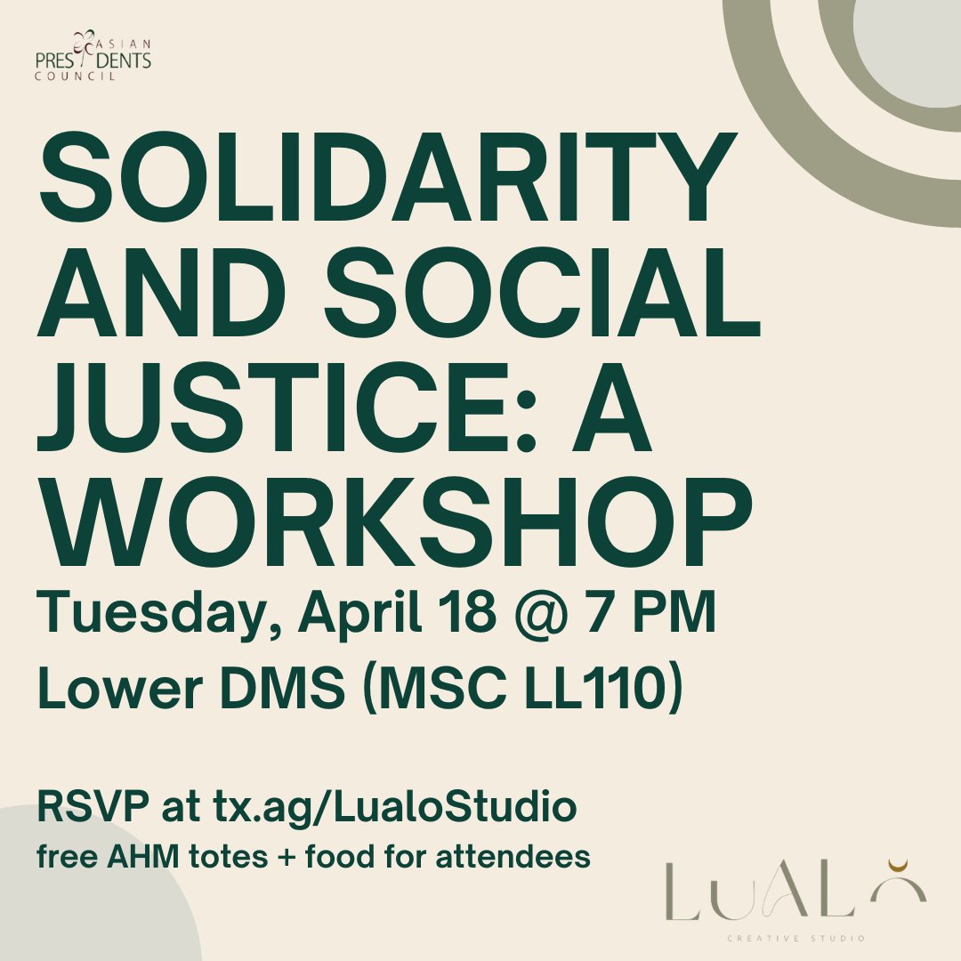 Asian Presidents' Council - TAMU APC tweet media