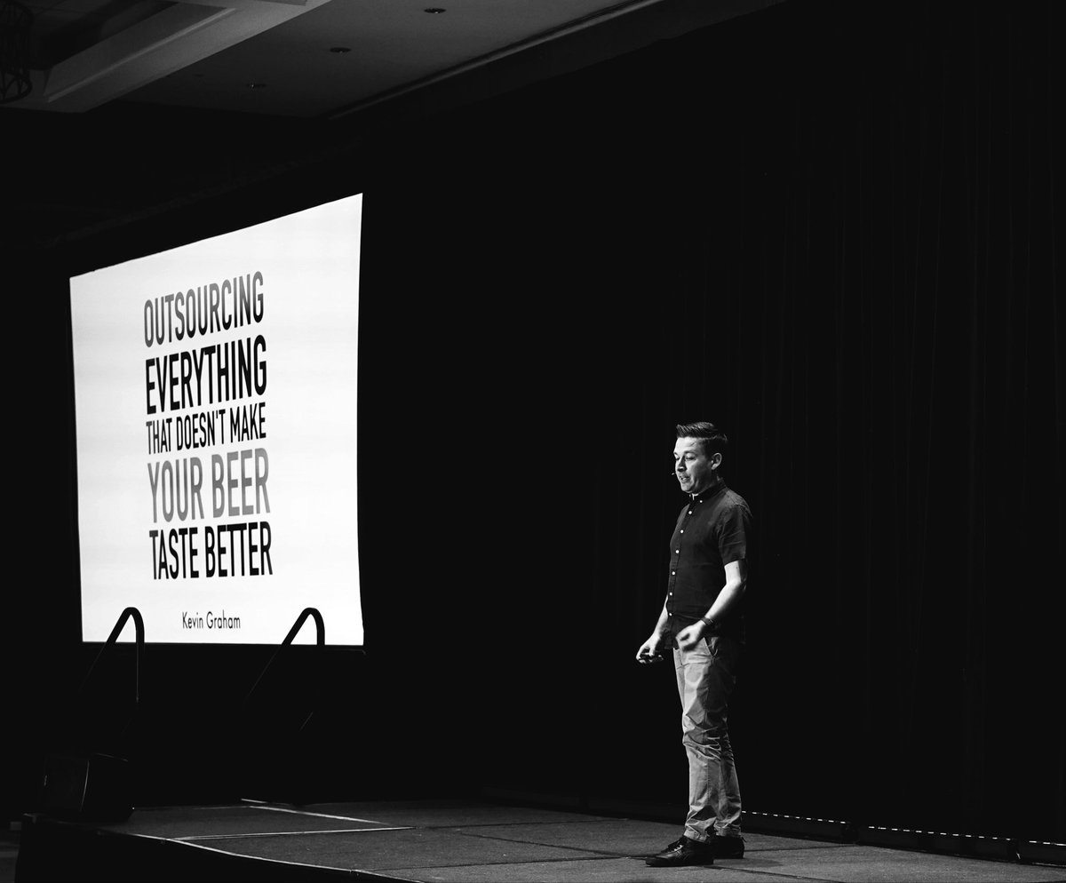 Next, <a href="/_KevinGraham/">Kevin Graham</a> tells us about outsourcing. #microconfus23 <a href="/MicroConf/">MicroConf</a>