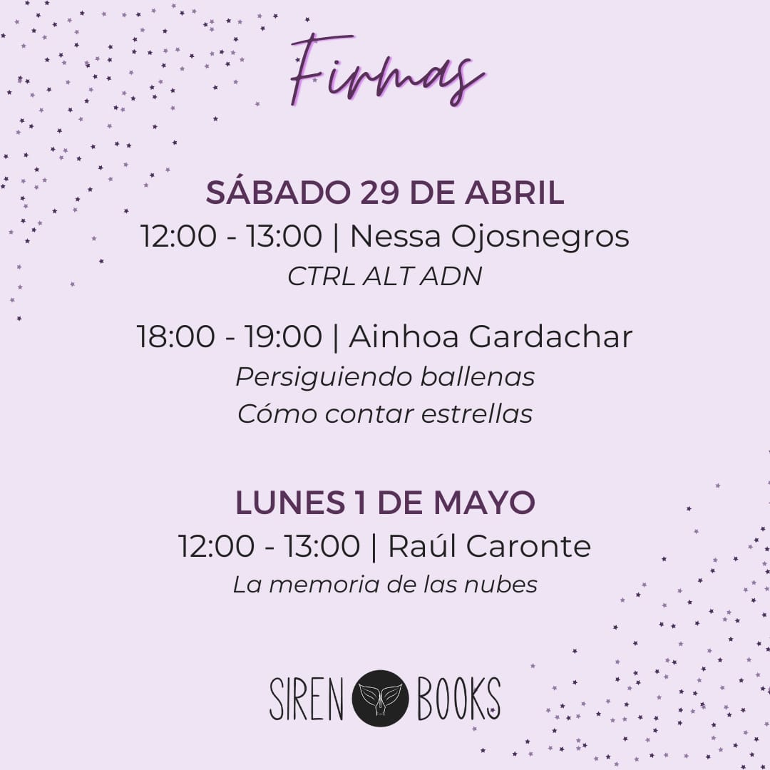 sirenbooksed's tweet photo. 📚 FERIA DEL LIBRO VALENCIA 📚

Del 27/04 al 07/05 estaremos en la caseta 105 y compartiremos espacio con nuestras compañeras de @EdicionesFreya  y @RoomieEdiciones 💜

¿A quién veremos por allí? 👀 https://t.co/L9HBxiUZSm