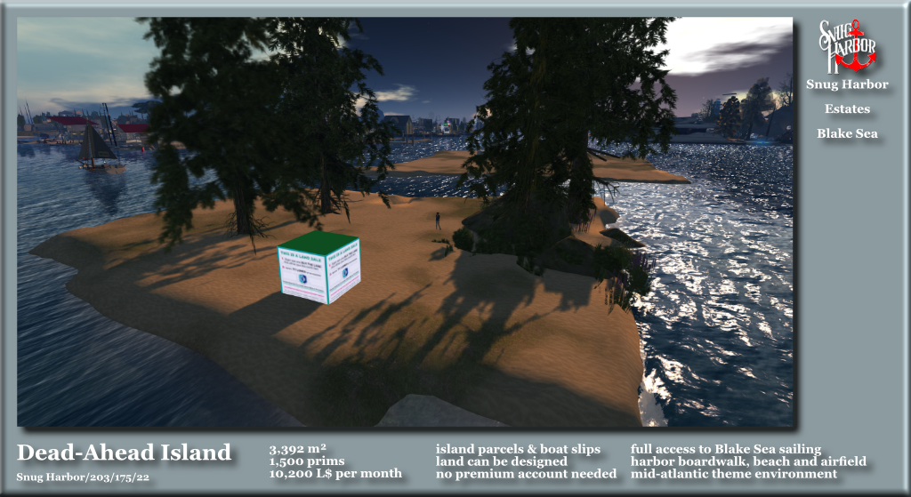 DariahRaynier's tweet photo. Spring Time in #SnugHarbor

A small island, perfect for your start into spring and owning land in #SecondLife. Our Dance Emporium, a gallery, cafe and radio station are near too at the boardwalk. Pilots can use Aspera Airfield for their #BlakeSea flights.

https://t.co/0Y1ZFT6px7 https://t.co/GPgiRlYN6M