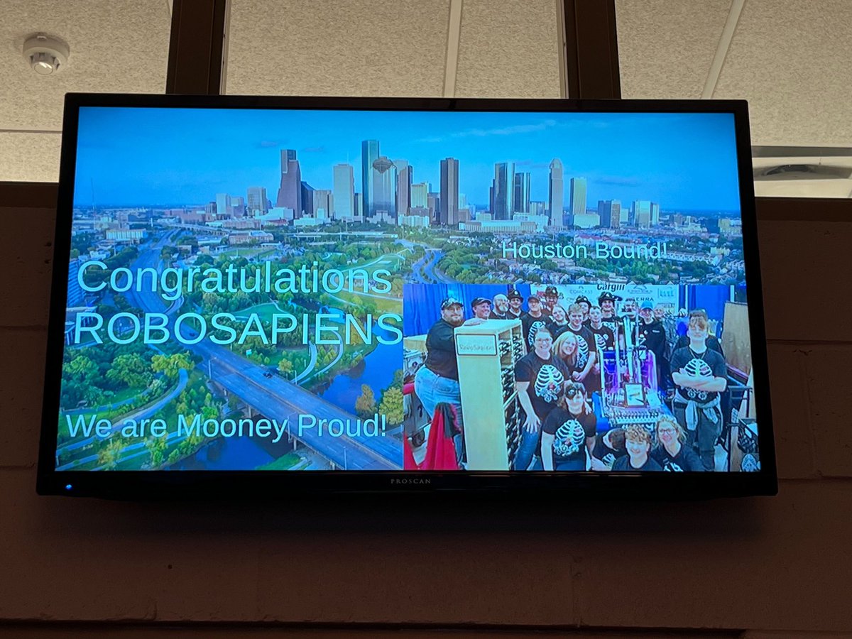 In less than 6 hours we will be on the road and heading to Houston. Thank you <a href="/CardinalMooneyC/">Cardinal Mooney</a> for your support. There’s still time to support us financially givecampus.com/schools/Cardin… 
#houstonherewecome <a href="/FRCTeams/">FIRST Robotics Competition</a> <a href="/FIRSTweets/">FIRST</a> #4779