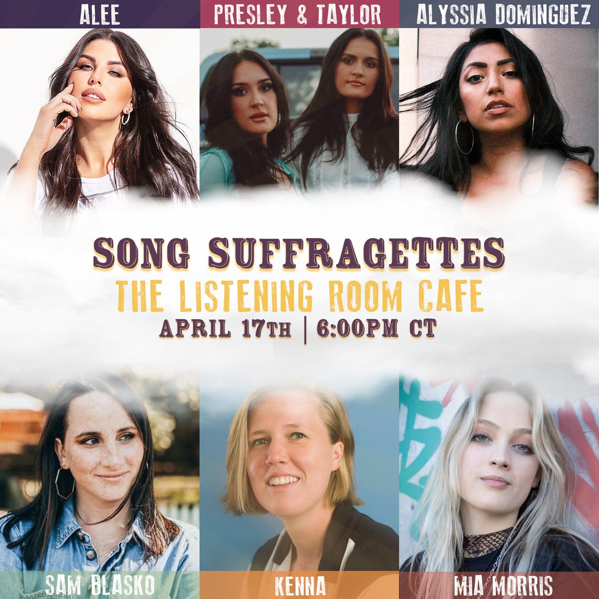 So excited to be playing another round with <a href="/songsuffragette/">Song Suffragettes</a> get your tickets for the 6pm show tonight🫶🏼

 listeningroomcafe.com/nashville-show…