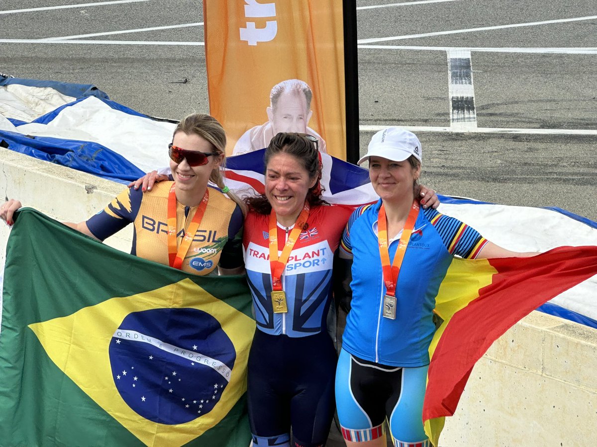 GBTxCyclists's tweet photo. Cycling Day 1 at #WorldTransplantGames and GB&NI did really well:
🥇 5
🥈 2
🥉 5
First timers and old timers time trialled their socks off. Last day tomorrow: Road Race! #RoadToPerth #WTG2023 Alive only through @NHSOrganDonor #payitforward https://t.co/zZZbI2L5r2