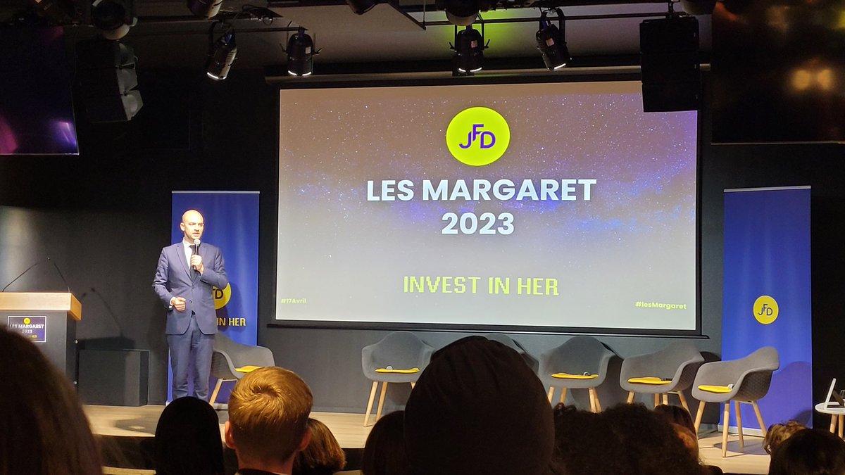 Lancement de la partie remise des trophées 🏆 #lesMargaret <a href="/joinjfd/">JFD</a> par <a href="/jnbarrot/">Jean-Noël Barrot</a>, Ministre du Numérique 
<a href="/delphine/">Delphine Remy-Boutang</a> <a href="/GroupeEramet/">Eramet</a>