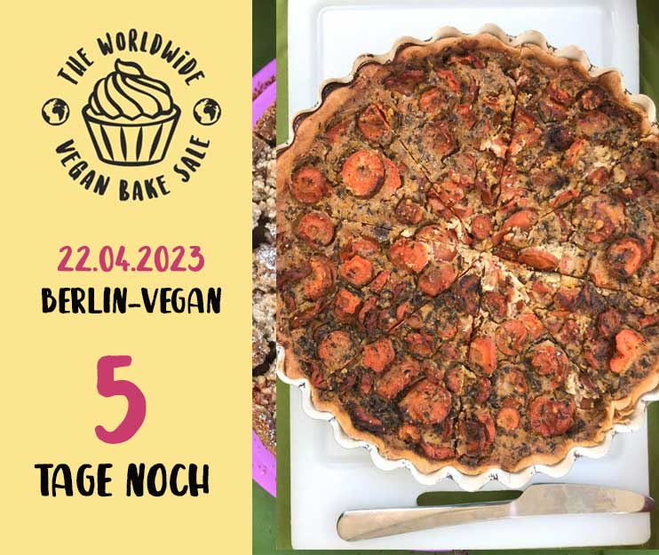Bald ist es soweit: Der Berlin-Vegan Vegan Bake Sale findet statt!

Alle Infos findet ihr hier: facebook.com/events/7763119…

Kommt uns gerne besuchen!

#BerlinVegan