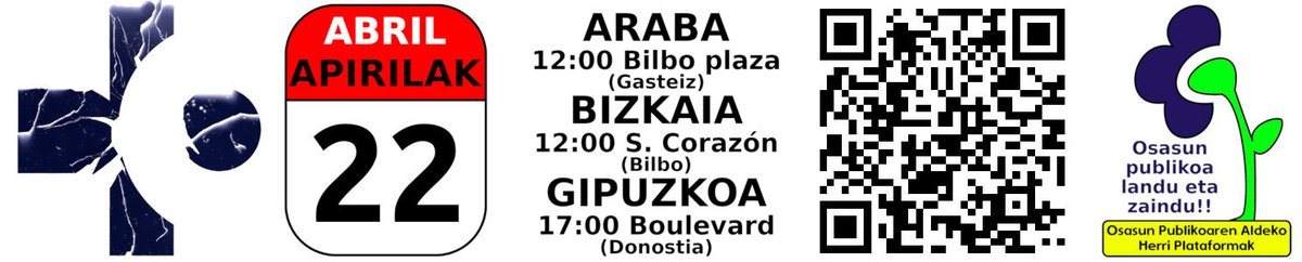 O salimos a las calles o la atención primaria será cada vez más virtual y más diferida en la sanidad pública.
Este sábado hagámonos oir, salgamos a la calle.
#osakidetzagaradezagun
#garatzeaguztionpartehartzearekin