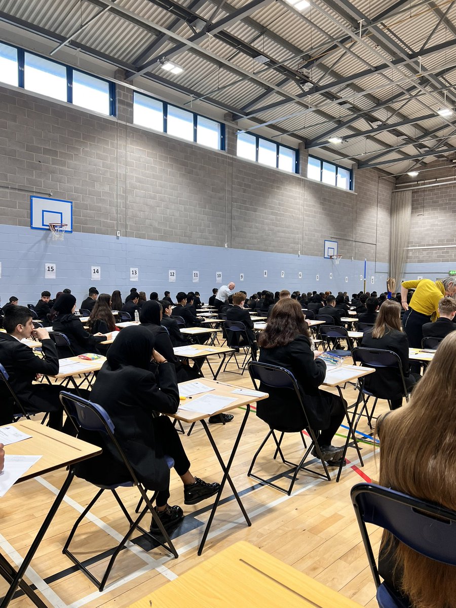 Year 10 mock exams are now in full swing! This is what they have worked towards and I’m sure they’ll all do great. Very mature and professional in the way they settled in. Proud Achievement Leader ☺️ <a href="/CockshutHillSch/">Cockshut Hill School</a> #Exams #gcse #aspire