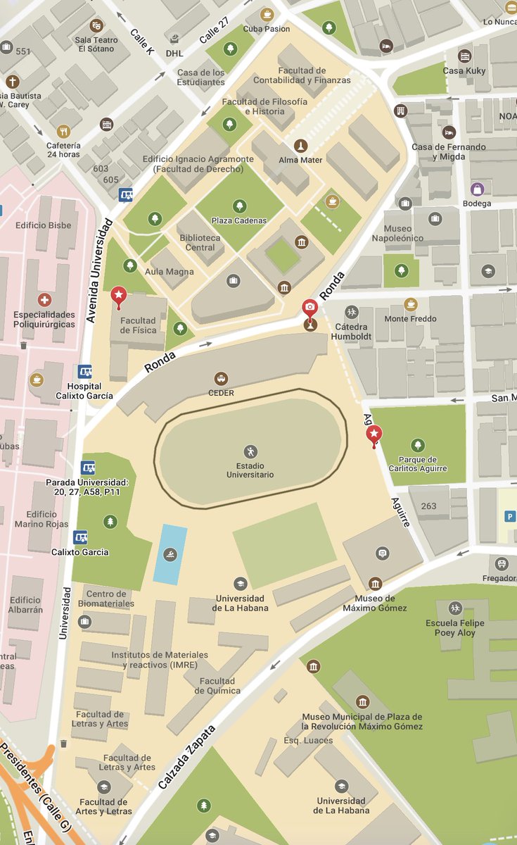 NuevoDirectorio's tweet photo. Actualización del mapa con la última acción contra la dictadura castrista, en la entrada del Estadio Universitario de la Universidad de La Habana, saludos, #END #NoAlPCC https://t.co/vbcETe0AHT