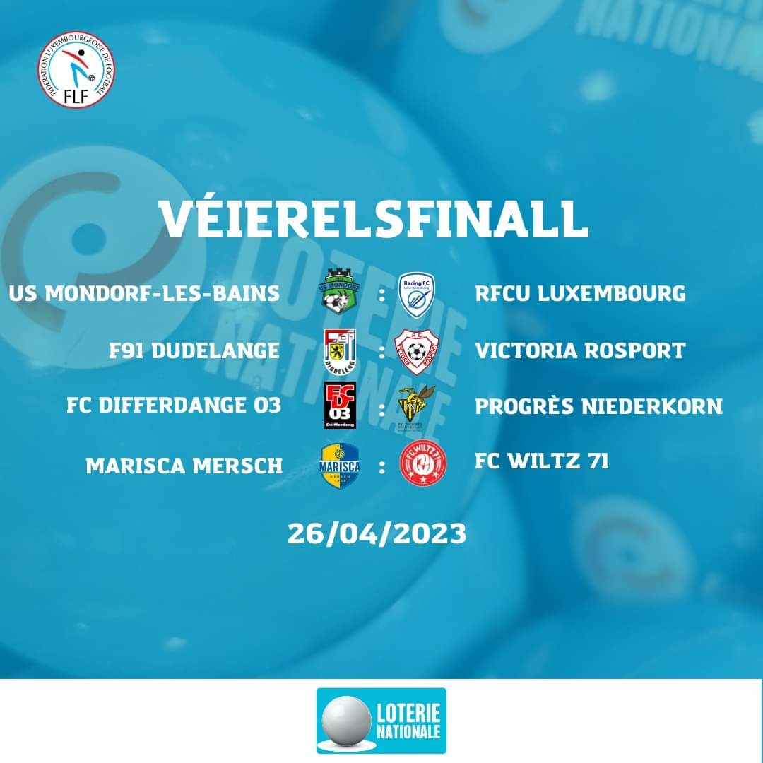Football in Luxembourg 🇱🇺 on Twitter: "Coupe de Luxembourg quarter