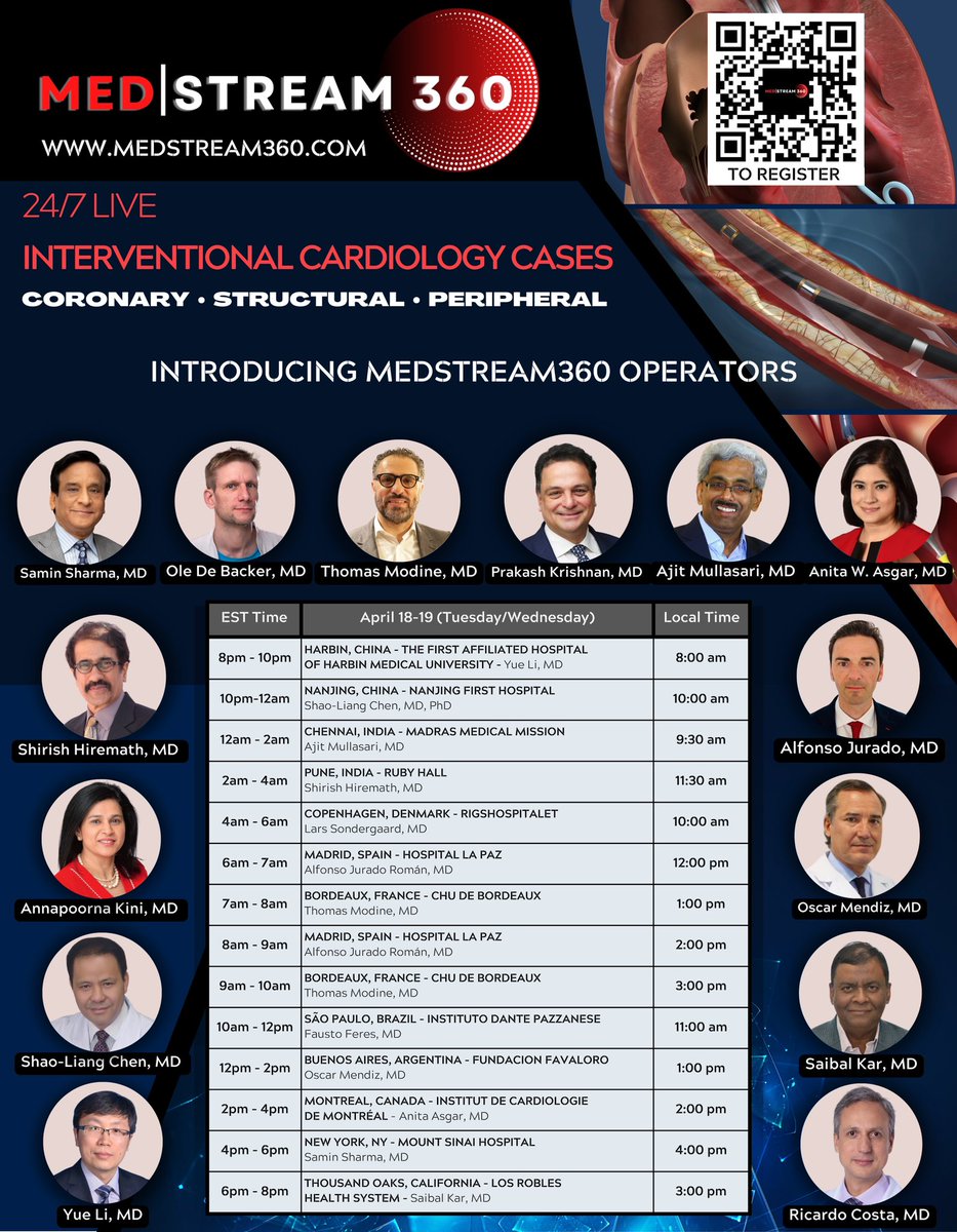 MedStream360's tweet photo. One day to go 🫀Have you already sign up? (Link in Bio) 

#MedTwitter #cardiotwitter #cardiolive #cathlab https://t.co/5yOcO31y9G