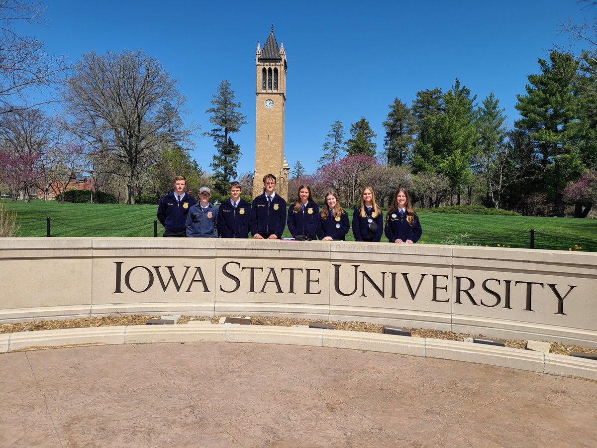 PanoramaFFA's tweet photo. Ag Issues team and our 2 delegates are in Ames for the FFA State Convention today. Ag Issues competed and the delegates voted on this coming years state officers. We'll attend workshops and sessions this afternoon. #phsffa https://t.co/4rhAFwTLbU