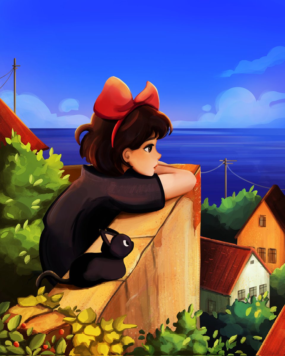 i_mstorm's tweet photo. Kiki ✨ #digitalart #ghibli https://t.co/T4nRUfRR3Z