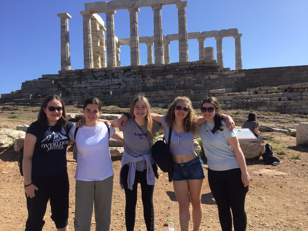 FHill_Classics's tweet photo. Classics tour 2023 (of 78) arrived in Athens! 
#Thorikos #TempleofPoseidon 
@FHill_Abroad @FarnboroughHill @Sarah404BC https://t.co/uE2fYbF3rL