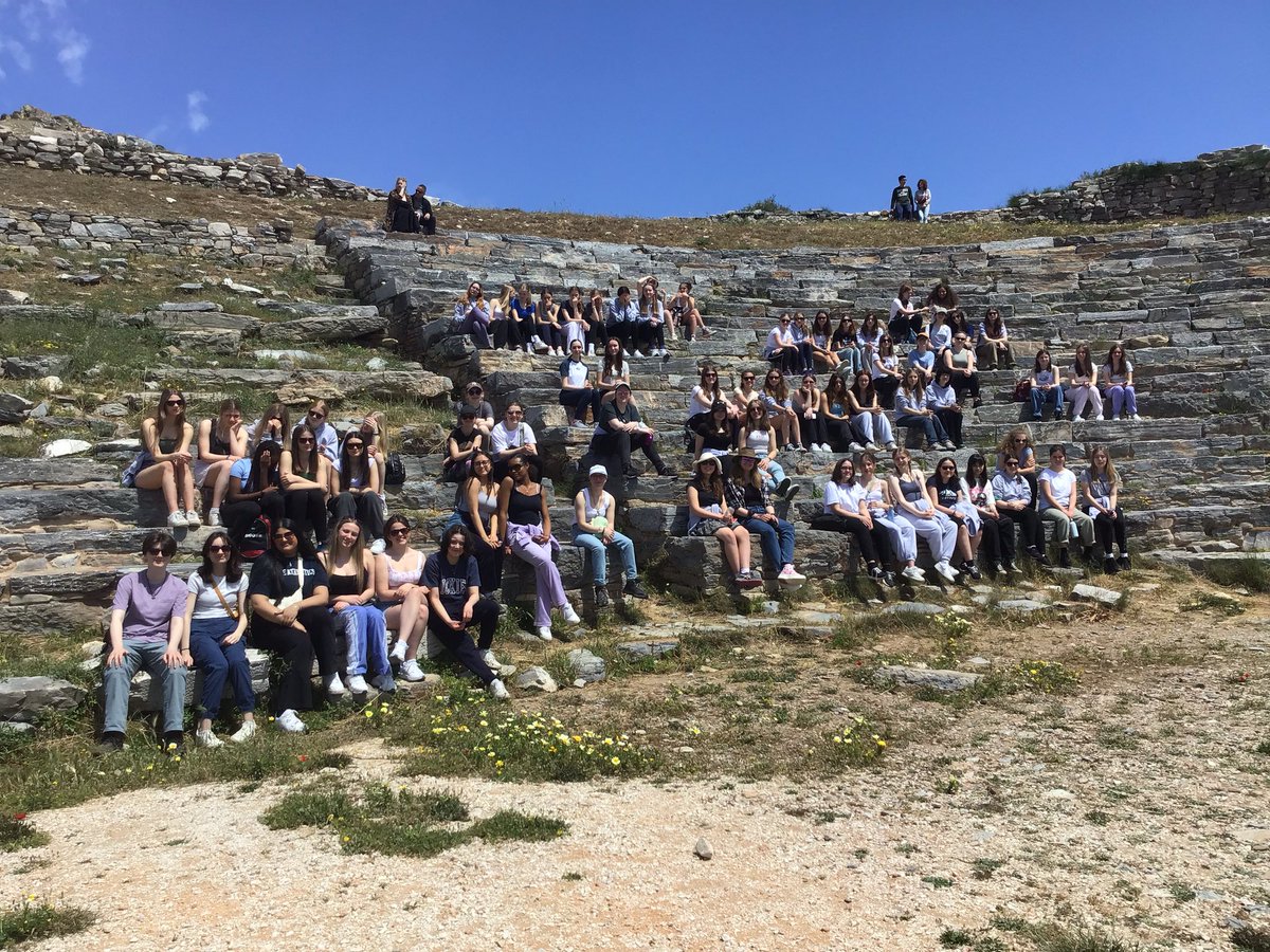 FHill_Classics's tweet photo. Classics tour 2023 (of 78) arrived in Athens! 
#Thorikos #TempleofPoseidon 
@FHill_Abroad @FarnboroughHill @Sarah404BC https://t.co/uE2fYbF3rL